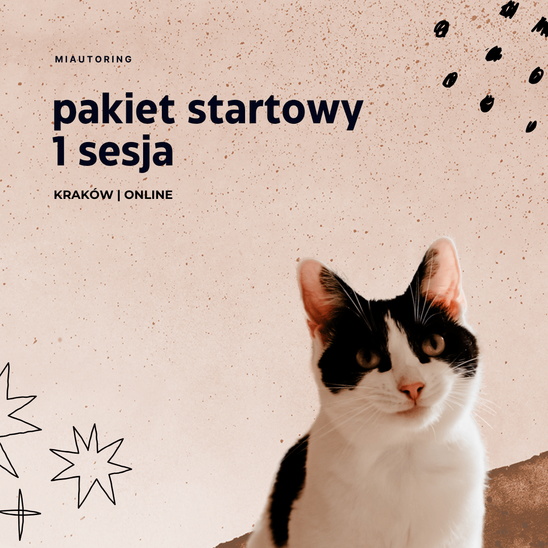 MIAUTORING . Pakiet: 1 sesja.